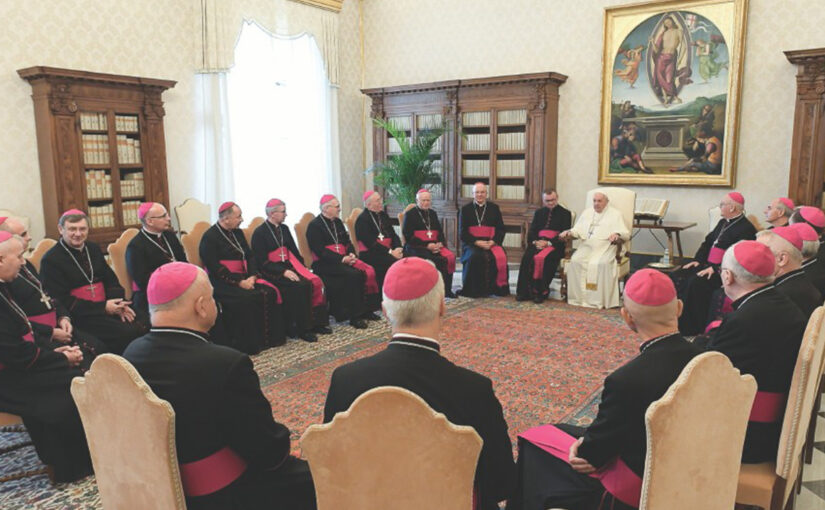 Spotkanie Księży Biskupów z Ojcem Świętym w ostatni dzień wizyty ad limina Apostolorum [8 października 2021]